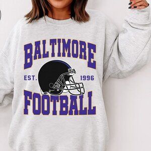Baltimore Football Style Crewneck Sweatshirt 17